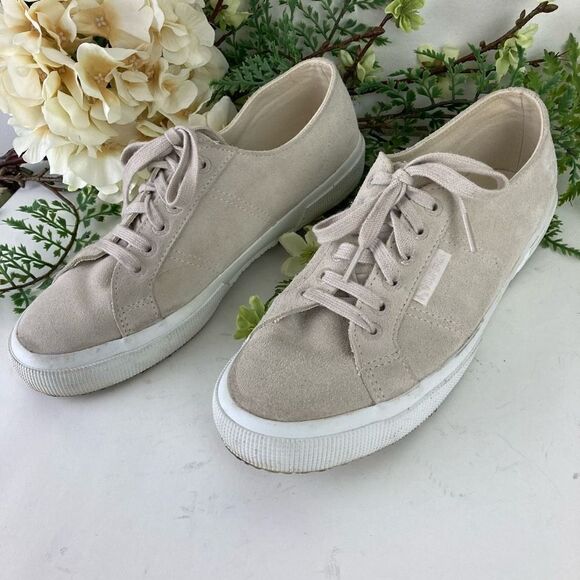 SUPERGA shoes | suede dove grey | size 8 | gym shoe - Picture 3 of 14